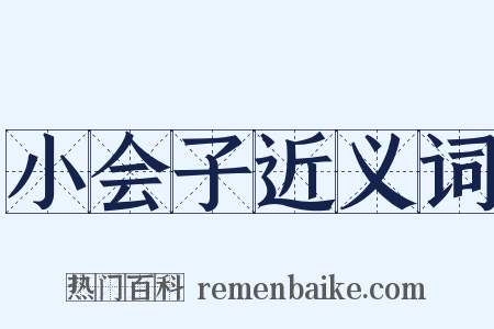 小会子近义词是什么意思的图片